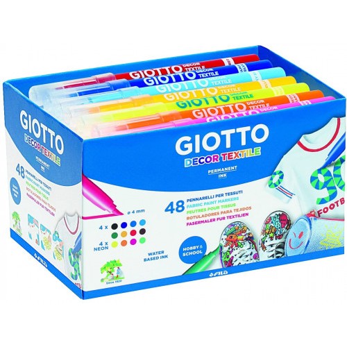 4918-PACK 48 MARCADORES DECOR TEXTIL COLES GIOTTO F494700