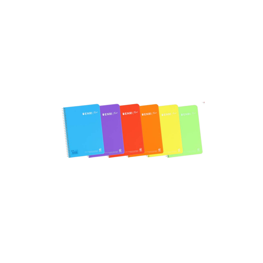 4923-ENRI Plus cuaderno y block A4 80 hojas Colores surtidos 4923-ENRI Plus cuaderno y block A4 80 hojas Colores surtidos
