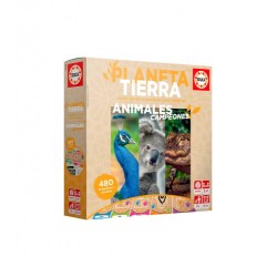 4932-JUEGO PLANETA TIERRA - ANIMALES CAMPEONES EDUCA BORRAS 18708