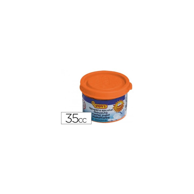 4972-ESTUCHE TEMPERA ESCOLAR 5 BOTES 35 ML - NARANJA JOVI 50306