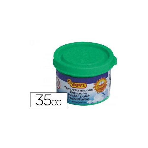 4977-ESTUCHE TEMPERA ESCOLAR 5 BOTES 35 ML - VERDE MEDIO JOVI 50317