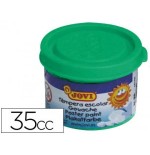 4977-ESTUCHE TEMPERA ESCOLAR 5 BOTES 35 ML - VERDE MEDIO JOVI 50317