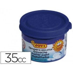 4981-ESTUCHE TEMPERA ESCOLAR 5 BOTES 35 ML - AZUL OSCURO JOVI 50324