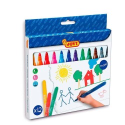 4986-ESTUCHE 12 ROTULADORES MAXI COLORES SURTIDOS JOVI 1712