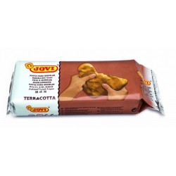 4993-PASTILLA PASTA MODELAR AIR DRY ENDURECIBLE AL AIRE 500 G TERRACOTTA JOVI 88