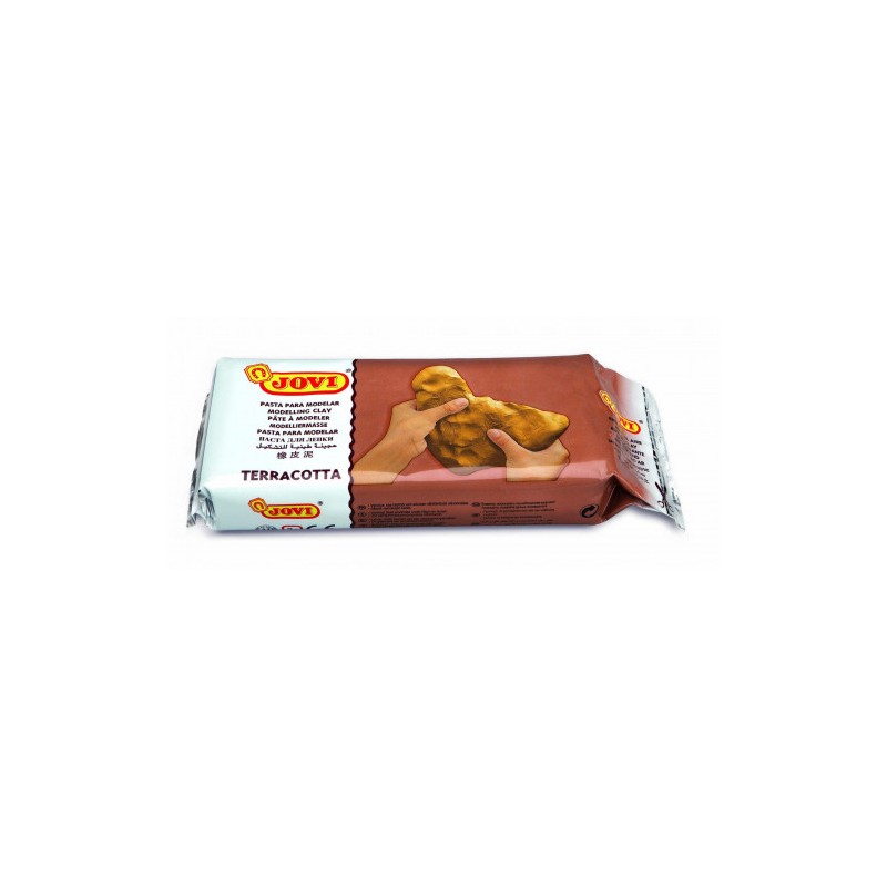 4993-PASTILLA PASTA MODELAR AIR DRY ENDURECIBLE AL AIRE 500 G TERRACOTTA JOVI 88