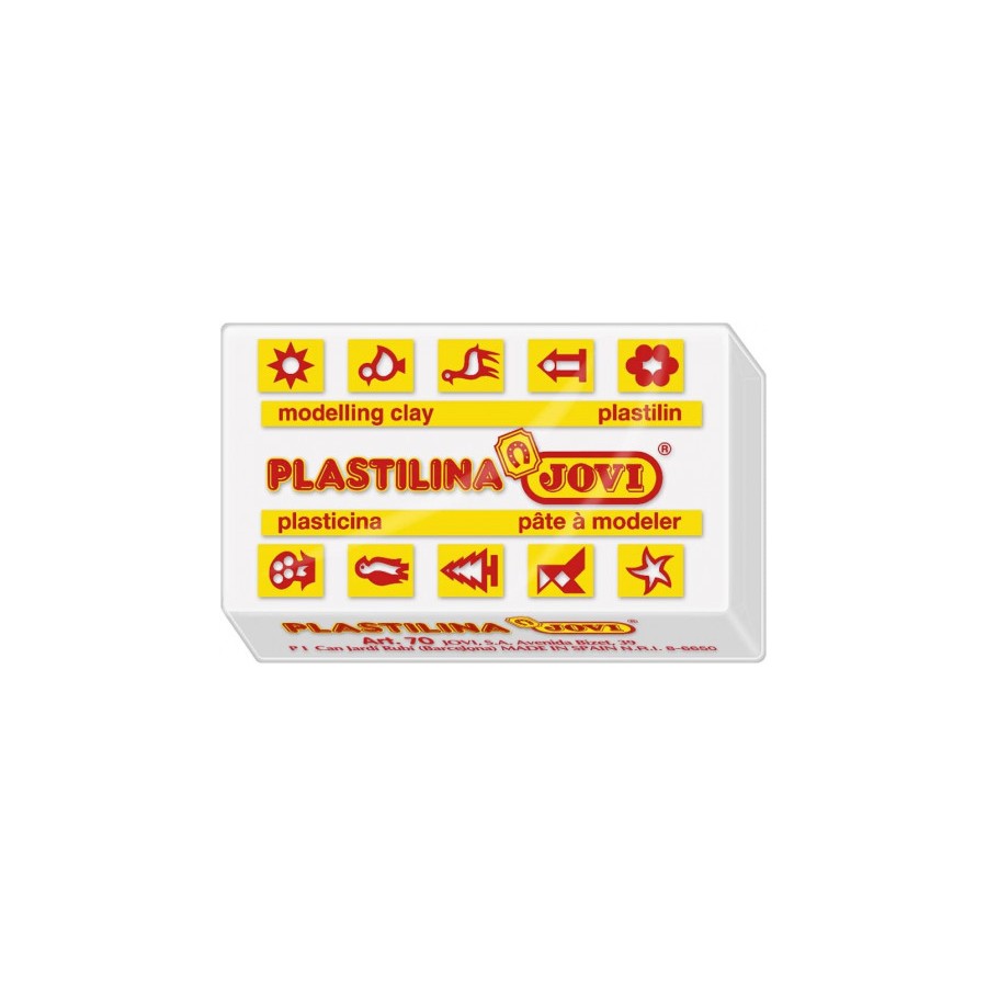 4995-CAJA 30 PASTILLAS PLASTILINA 50 G - BLANCO JOVI 7001 4995-CAJA 30 PASTILLAS PLASTILINA 50 G - BLANCO JOVI 7001