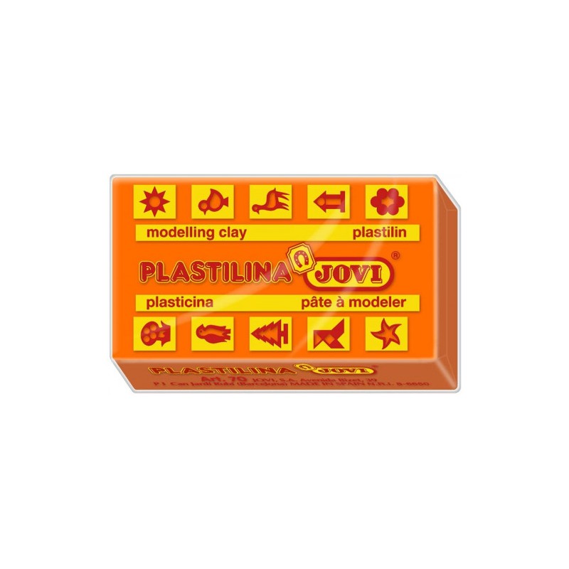 4997-CAJA 30 PASTILLAS PLASTILINA 50 G - NARANJA JOVI 7004
