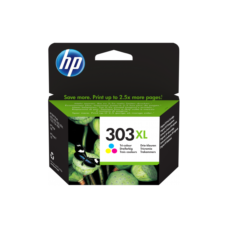 5-HP 303XL PACK CARTUCHO DE TINTA TRICOLOR HP303XL (T6N03AE#ABE) 5-HP 303XL PACK CARTUCHO DE TINTA TRICOLOR HP303XL (T6N03AE#ABE)