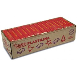 5025-CAJA 15 PASTILLAS PLASTILINA 350 G - ROJO JOVI 7205