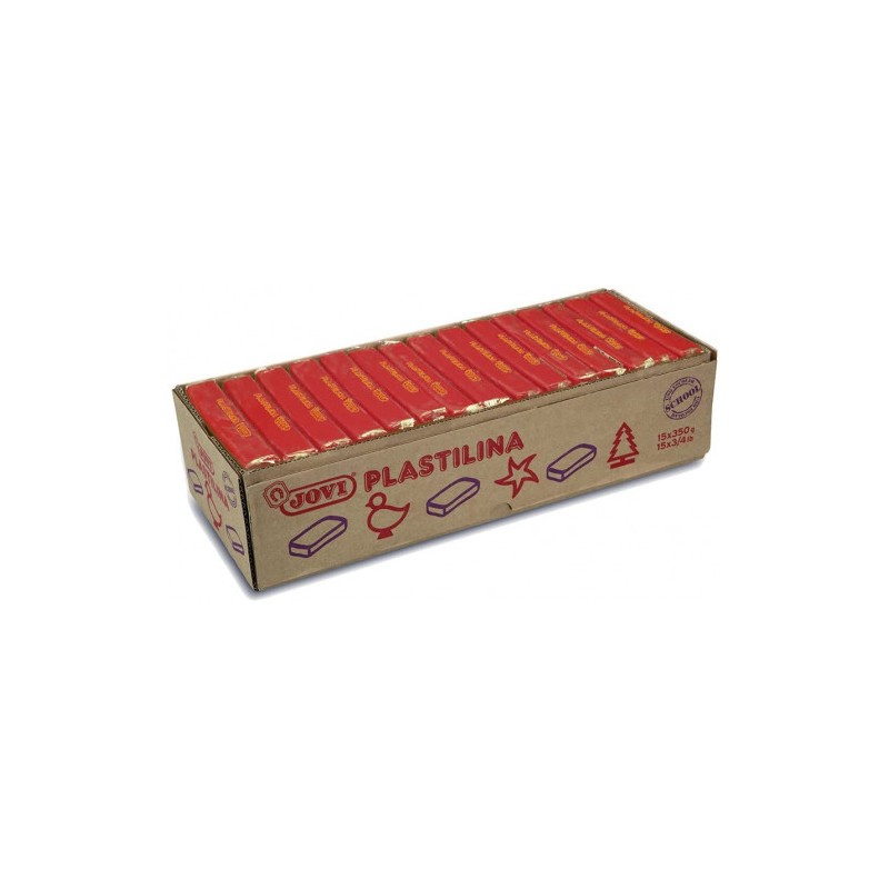 5025-CAJA 15 PASTILLAS PLASTILINA 350 G - ROJO JOVI 7205 5025-CAJA 15 PASTILLAS PLASTILINA 350 G - ROJO JOVI 7205