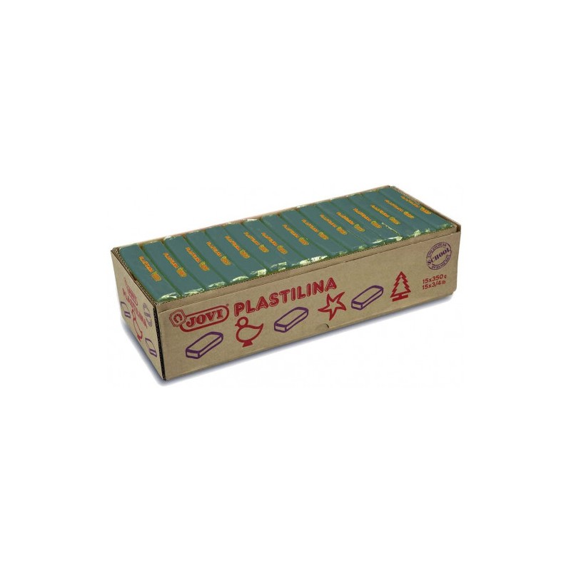 5031-CAJA 15 PASTILLAS PLASTILINA 350 G - VERDE OSCURO JOVI 7211 5031-CAJA 15 PASTILLAS PLASTILINA 350 G - VERDE OSCURO JOVI 7211