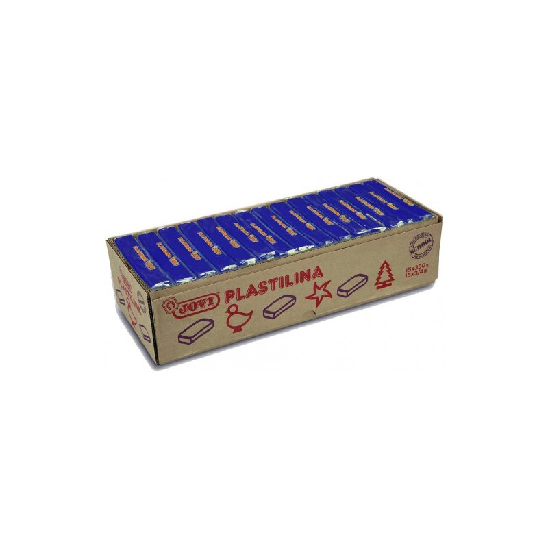 5033-CAJA 15 PASTILLAS PLASTILINA 350 G - AZUL OSCURO JOVI 7213 5033-CAJA 15 PASTILLAS PLASTILINA 350 G - AZUL OSCURO JOVI 7213