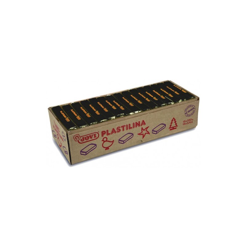 5035-CAJA 15 PASTILLAS PLASTILINA 350 G - NEGRO JOVI 7215 5035-CAJA 15 PASTILLAS PLASTILINA 350 G - NEGRO JOVI 7215