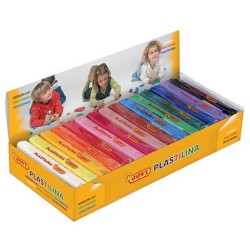 5038-CAJA EXPOSITORA 15 PASTILLAS PLASTILINA 150 G COLORES SURTIDOS JOVI 71S