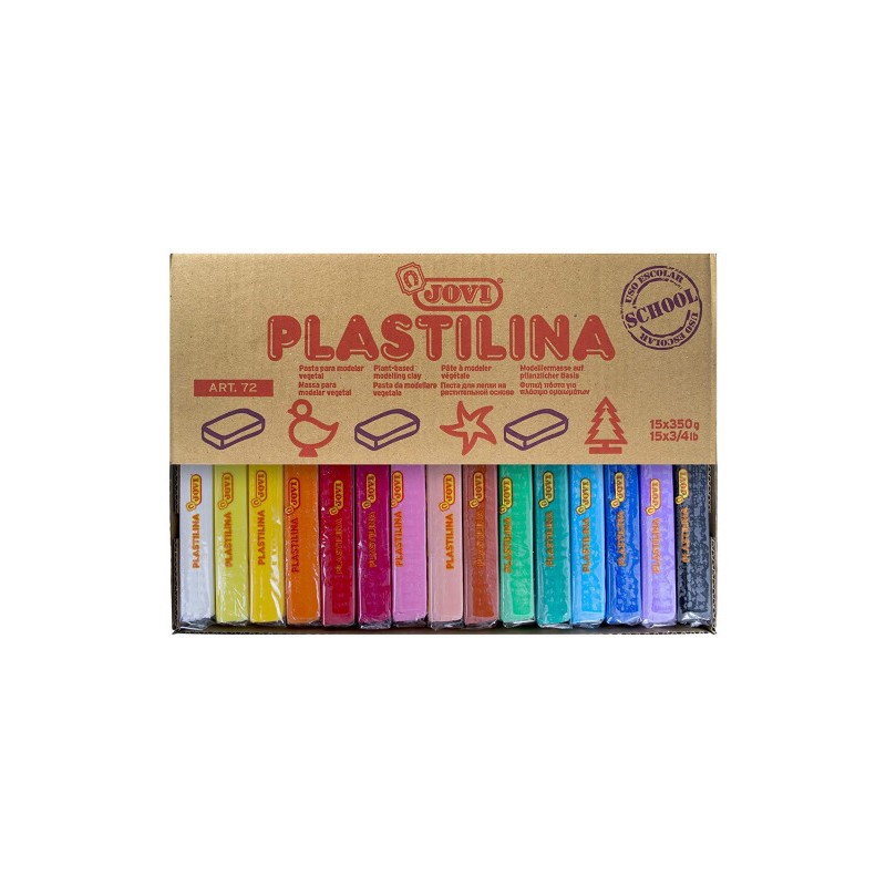 5039-CAJA EXPOSITORA 15 PASTILLAS PLASTILINA 350 G COLORES SURTIDOS JOVI 72S 5039-CAJA EXPOSITORA 15 PASTILLAS PLASTILINA 350 G COLORES SURTIDOS JOVI 72S