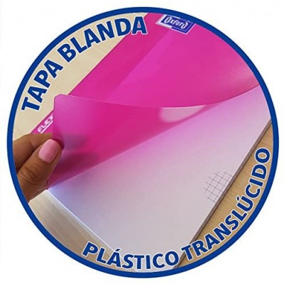 CUADERNO TAPA PLASTICO 4º 80 HOJAS 4X4 COLORES SURTIDOS OXFORD 400044180