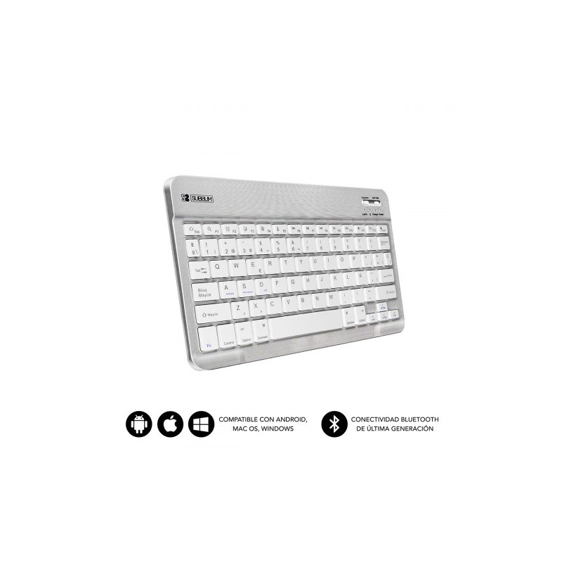 5052-SUBBLIM Teclado Bluetooth Smart BT Keyboard Silver 5052-SUBBLIM Teclado Bluetooth Smart BT Keyboard Silver