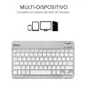 5053-SUBBLIM Teclado Bluetooth Smart BT Keyboard Silver