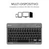 5055-SUBBLIM Teclado Bluetooth Smart BT Keyboard Grey