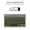 5059-SUBBLIM Teclado Retroiluminado Bluetooth Smart Backlit BT Keyboard Grey