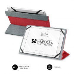 5072-SUBBLIM Funda Tablet Freecam Case 10,1" Red