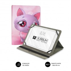 5076-SUBBLIM Funda Tablet Universal TRENDY CASE CAT 10.1"