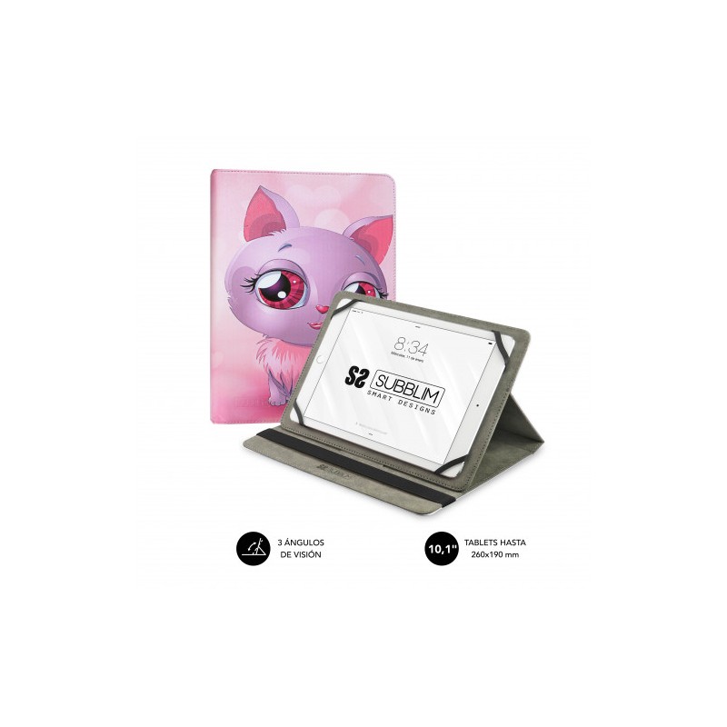 5076-SUBBLIM Funda Tablet Universal TRENDY CASE CAT 10.1"