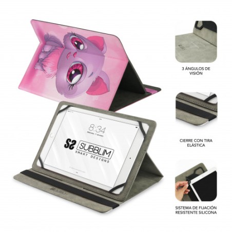 5077-SUBBLIM Funda Tablet Universal TRENDY CASE CAT 10.1"