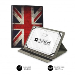 5080-SUBBLIM Funda Tablet Universal TRENDY CASE ENGLAND 10.1"
