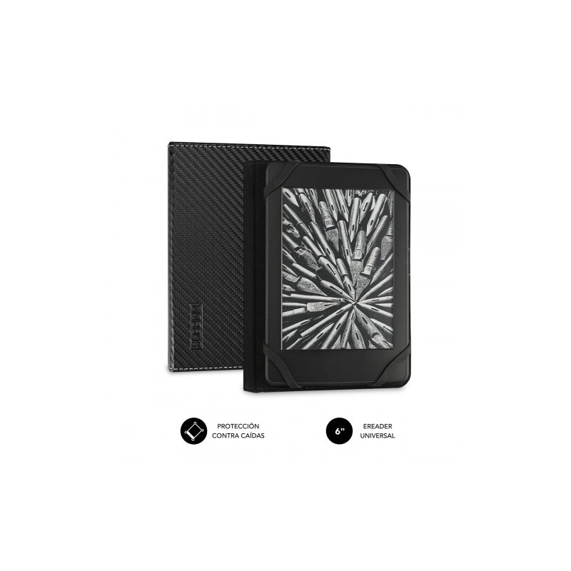 5082-SUBBLIM Funda Libro Electronico Clever Ebook Case 6" Black