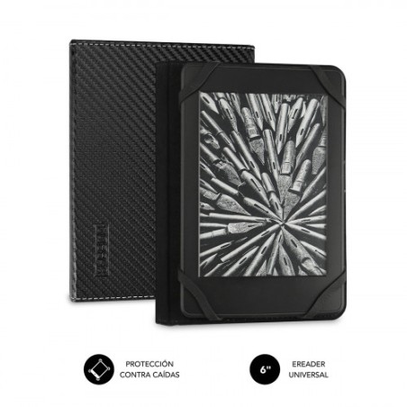 5082-SUBBLIM Funda Libro Electronico Clever Ebook Case 6" Black