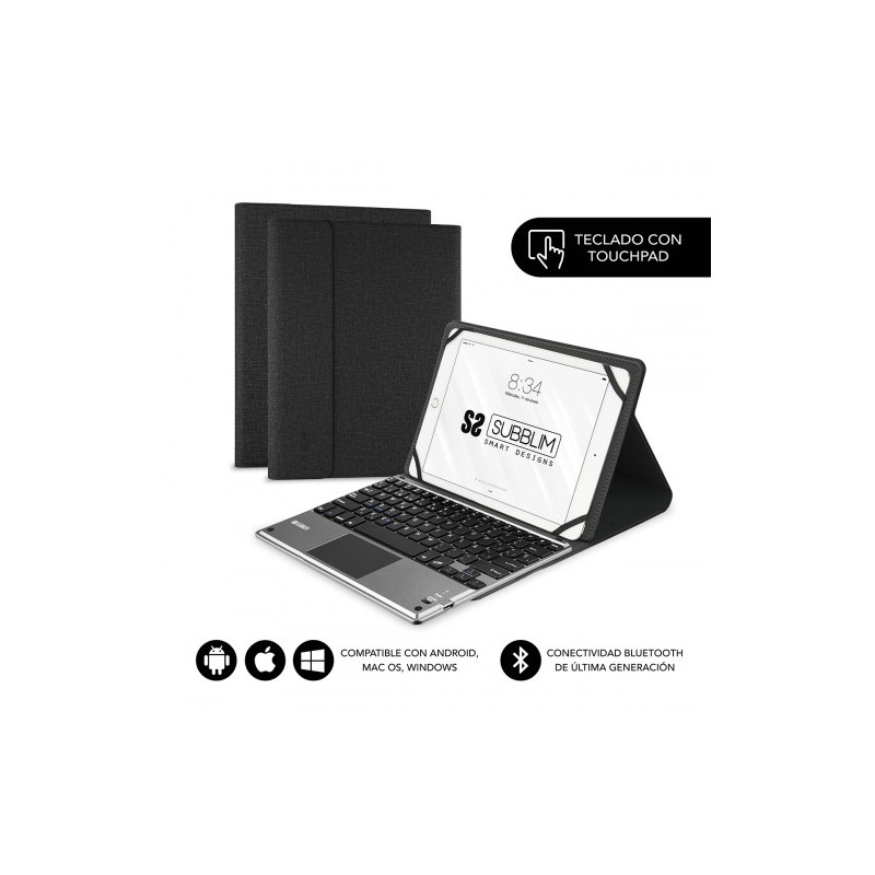 5096-SUBBLIM Funda con Teclado KEYTAB PRO BLUETOOTH 10,1" TOUCHPAD Black 5096-SUBBLIM Funda con Teclado KEYTAB PRO BLUETOOTH 10,1" TOUCHPAD Black