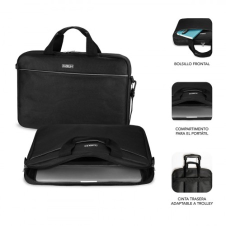 5103-SUBBLIM Maletin con Raton Select Pack Wireless Mouse USB + Laptop bag 15,6"