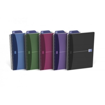 CUADERNO TAPA PLaSTICO A5 90 HOJAS 5X5 COLORES SURTIDOS URBAN MIX OXFORD 100104341