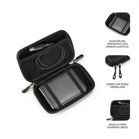 5120-SUBBLIM Funda Disco Duro HDD Business Case 2,5" Black