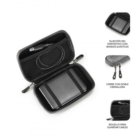 5122-SUBBLIM Funda Disco Duro HDD Business Case 2,5" Grey