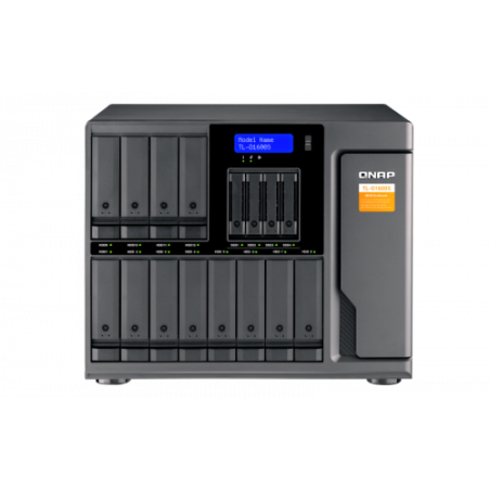 5168-QNAP TL-D1600S caja para disco duro externo Carcasa de disco duro/SSD Negro, Gris 2.5/3.5"