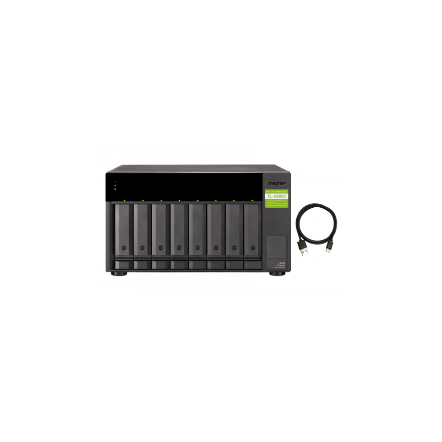 5175-QNAP TL-D800C caja para disco duro externo Carcasa de disco duro/SSD Negro, Gris 2.5/3.5" 5175-QNAP TL-D800C caja para disco duro externo Carcasa de disco duro/SSD Negro, Gris 2.5/3.5"