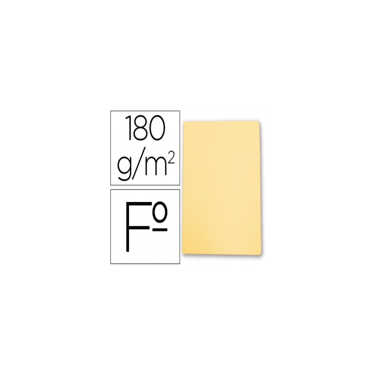 SUBCARPETA SIMPLES PASTEL 180 GRS FOLIO COLOR AMARILLO GIO 400040605