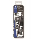 5201-ESTUCHE DE METAL CON 6 LAPICES, GRADUACIONES 8B, 7B, 6B, 4B, 2B Y HB STAEDTLER 100B G6
