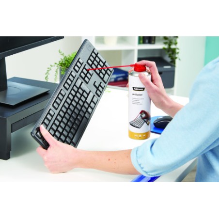 521-Fellowes 9977804 kit de limpieza para computadora Teclado, Impresora, Universal Limpiador de aire comprimido para li