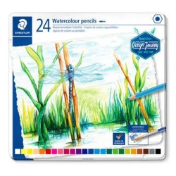 5214-ESTUCHE DE METAL CON 24 LAPICES, COLORES SURTIDOS STAEDTLER 14610C M24