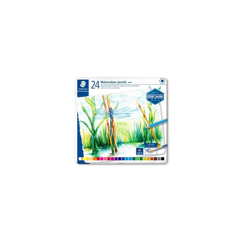 5214-ESTUCHE DE METAL CON 24 LAPICES, COLORES SURTIDOS STAEDTLER 14610C M24