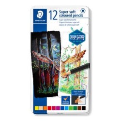 5216-ESTUCHE DE METAL CON 12 LAPICES, COLORES SURTIDOS STAEDTLER 149C M12