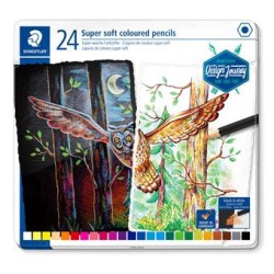 5218-ESTUCHE DE METAL CON 24 LAPICES, COLORES SURTIDOS STAEDTLER 149C M24