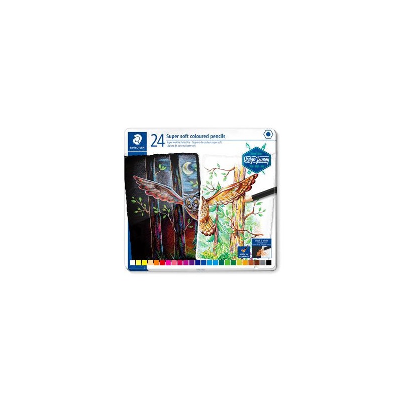 5218-ESTUCHE DE METAL CON 24 LAPICES, COLORES SURTIDOS STAEDTLER 149C M24 5218-ESTUCHE DE METAL CON 24 LAPICES, COLORES SURTIDOS STAEDTLER 149C M24