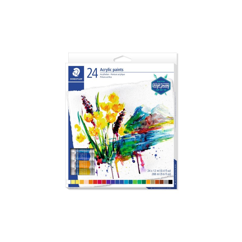 5232-ESTUCHE DE CARTON CON 24 TUBOS DE COLORES SURTIDOS STAEDTLER 8500 C24 5232-ESTUCHE DE CARTON CON 24 TUBOS DE COLORES SURTIDOS STAEDTLER 8500 C24