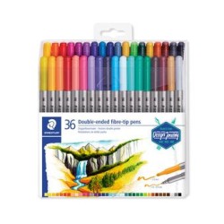 5238-ESTUCHE DE PLASTICO CON 36 ROTULADORES, COLORES SURTIDOS STAEDTLER 3200 TB36