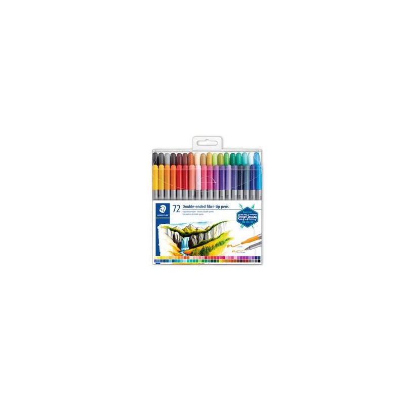 5239-ESTUCHE DE PLASTICO CON 72 ROTULADORES, COLORES SURTIDOS STAEDTLER 3200 TB72